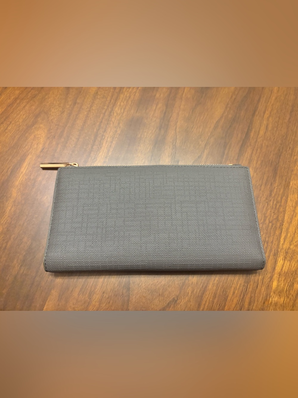 Dagne Dover Black Travel Wallet Zip Around Organizer Passport Clutch Vegan